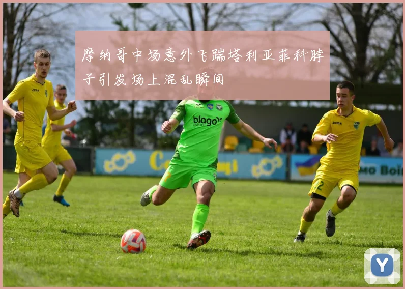 摩纳哥中场意外飞踹塔利亚菲科脖子引发场上混乱瞬间